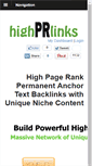 Mobile Screenshot of highprlinks.com